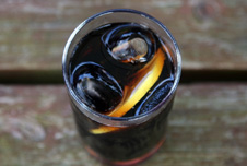 A glass of drink