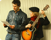 Rhod Gilbert and Cerys Mathews