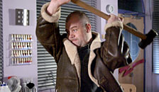 a man with a hammer