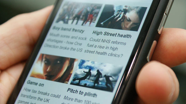 Screenshot BBCNews on a mobile