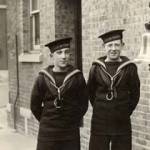 Albert Victor Ford Aged 16 and Friend c. 1934 in Portsmouth