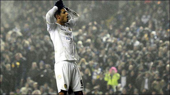 Leeds striker Jermaine Beckford
