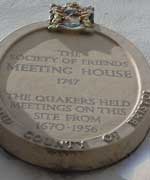 Commemorative plaque, Quakers Friars