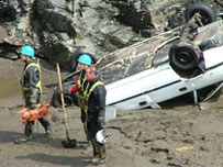 August 2004 - the clean up operation.