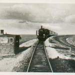 The small train that connected the Island of Sylt with the mainland at low tide.