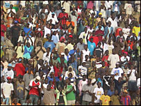 Crowd at the opening ceremony