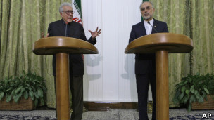 الابراهيمي ووزير خارجية ايران