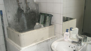 A very grotty accessible loo