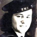 Connie Matthews in her WREN uniform aged 21 in 1944.
