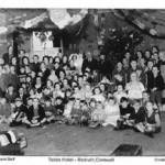 Evacuees and staff at Tabbs Hotel in Redruth. Christmas 1940