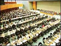 Sala da OMC em Genebra