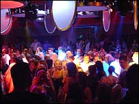 Clubbers at Lava.