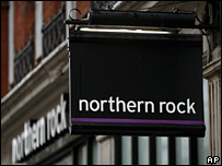 Northern Rock sign