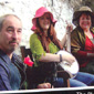 Laura and her bandmates from the Pluckin' Squeezers