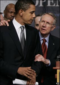 Barack Obama and Harry Reid