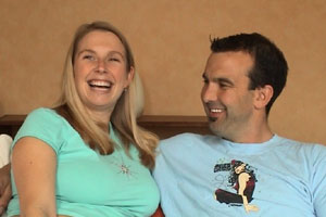 Frank and Julie Johnstone met on a flight from Australia, when they sat next to each other.