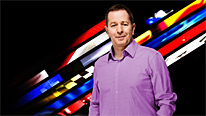 Martin Brundle commentates on the Spanish Grand Prix