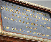 Plaque for Marshall Tallard