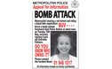 Bomb attack appeal poster.