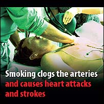 धूम्रपान रोकने का विज्ञापन