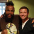 Dermot with a man who needs no introduction, Mr. T