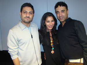 Sophie Choudhary with Raj & Pablo