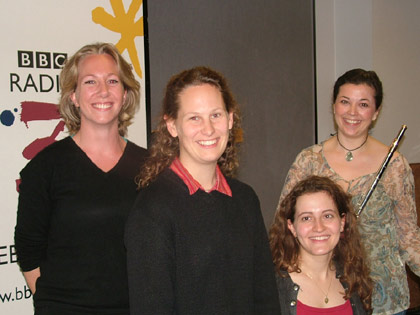 Emily Beynon (Flute), Malin Broman (Violin), Marie MacLeod (Cello) & Sarah Tysman (Piano)