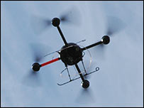 Police drone over Weston Park