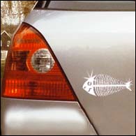 Car with Catholic Fish