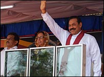 President Rajapaksa addressing a gathering in the east (Library photo: Sudath Silva)
