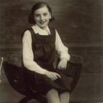 Joan Morgan, aged 12, August 1941. I am in my St Begh's School uniform. My mother used to get my photograph taken to send abroad to my sister Catherine who was a Missionary nun so she could see me growing up.