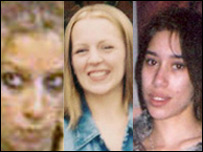 The bodies of Anneli Alderton, Gemma Adams and tania Nicol have been found in Ipswich