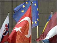 Türkiye ve AB bayrakları