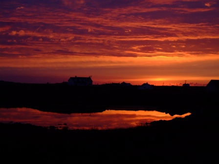 liniclate drowning in sunset flames