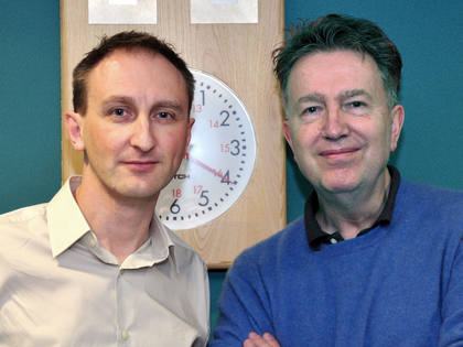 Tom with Adrian Crookes from PRS for Music