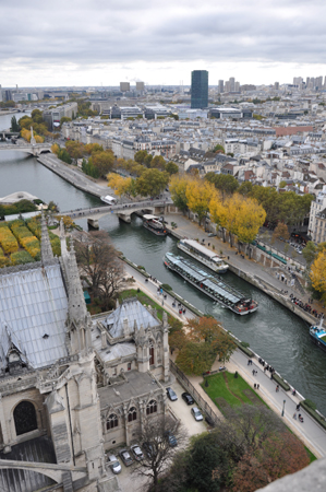 View of Paris and the river