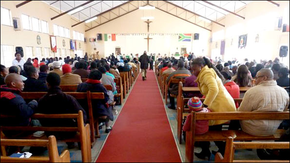 The Holy Cross church gave a warm welcome