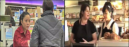 超市和咖啡店打工的中国学生