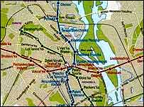 Карта центру Києва