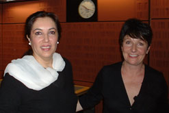 Benazir Bhutto talking to Miriam O'Reilly on Woman's Hour