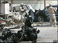 Irak'ta intihar eyleminde kullanılan bir otomobil