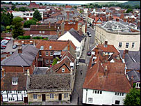 View from St John's Church, Devizes