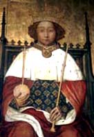 Portrait style painting showing Richard II