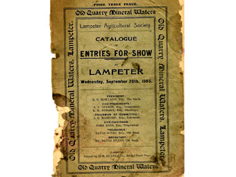 Rhaglen Sioe Llambed 1905