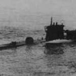 The Uarsciek shortly before she was captured after one crash with the English naval destroyer Petard and the Greek vessel Olga. She was subsequently sunk.