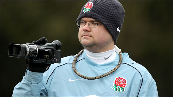 England video analyst Tony Ashton