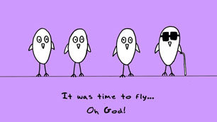 The Blind Bird: a wallpaper by Andre Jordan