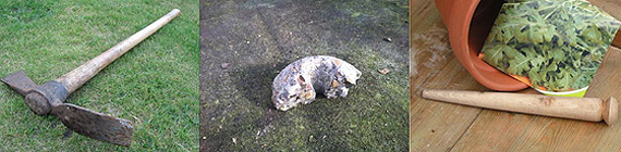 Some of the objects from the Gardeners' Question Time team