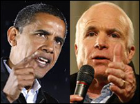 Barack Obama dhe John McCain 