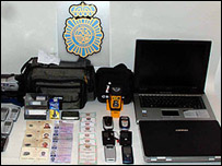 Apreensão recente feita pela polícia espanhola